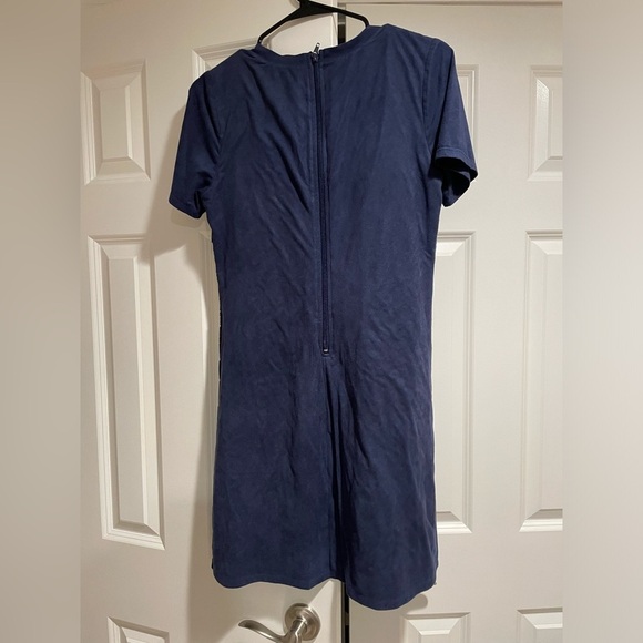 Navy Blue Cutout Dress - Picture 2 of 4